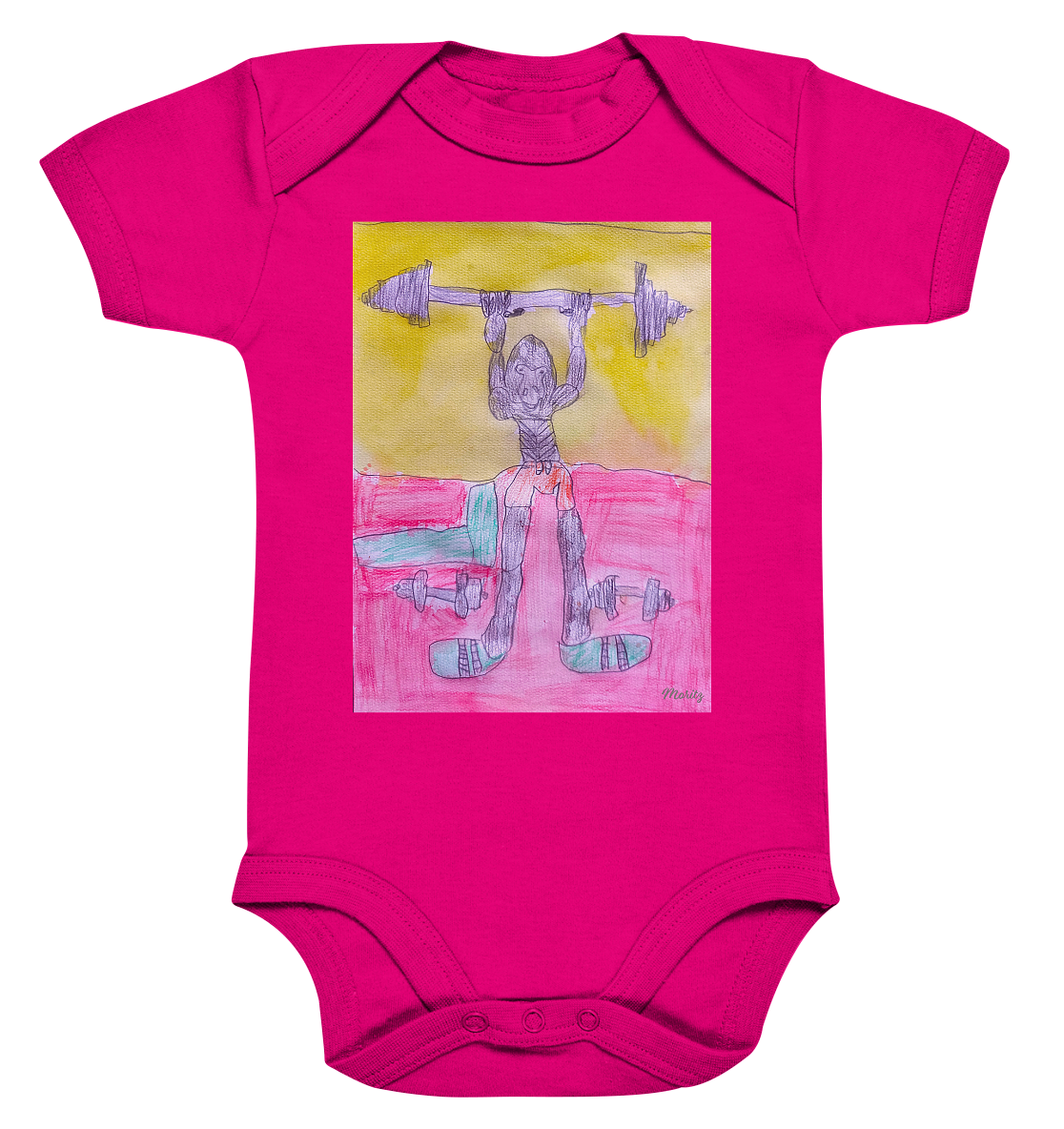 Moritz World: Gorilla Gym - Organic Baby Bodysuit